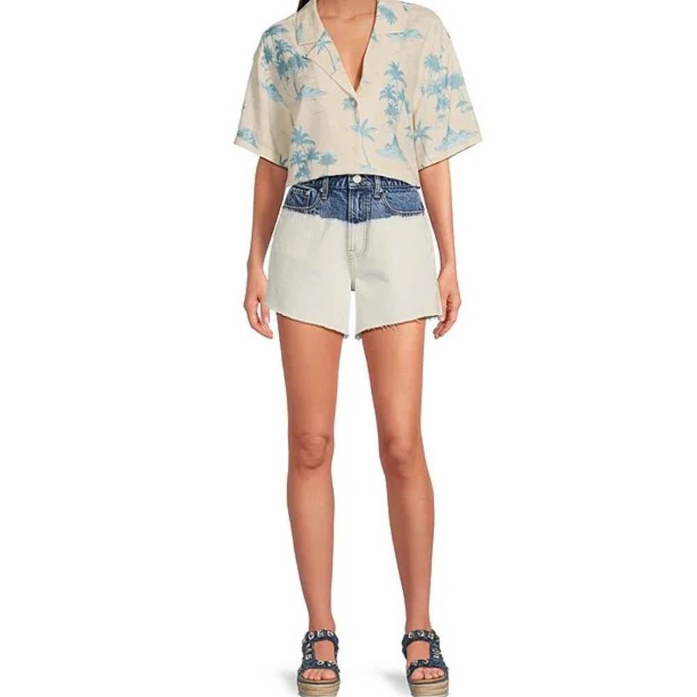Gianni Bini Two Tone Jean Shorts